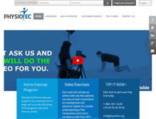 Tablet Screenshot of physiotec.ca