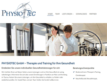 Tablet Screenshot of physiotec.net